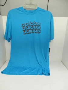 Herren Adidas Kurzarm T-Shirt Türkis/Rost Größe L Neu!!! - Bild 1 von 2