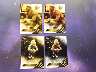 Lote de 4 tarjetas jumbo WESLEY BLAKE 2016 Topps WWE NXT 5x7 diferentes doradas y base Foto 1 de 4