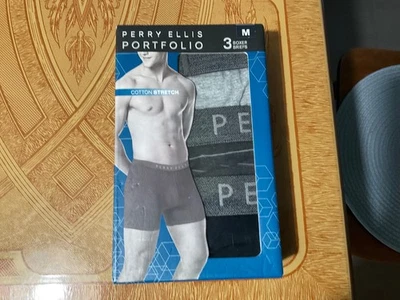 Conjunto de 3 calzoncillos boxer Perry Ellis portafolio-medianos Foto 1 de 2