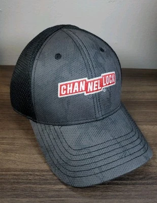 Gorra de camionero de malla Channelock gorra con cierre a presión gris y negra mecánico papá herramientas garaje Foto 1 de 4