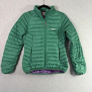 Rab Microlight Alpine Green Nikwax Pertex Down Puffer Coat Jacket Size Womens S - Picture 1 of 12