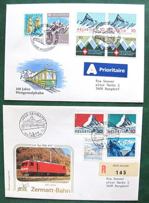 Switzerland - RAIL=BAHN 1991-93 COVERS - Image 1 of 2