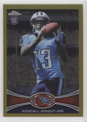 2012 Topps Chrome Gold Border Refractor /50 Kendall Wright #212 Rookie RC - Image 1 of 2