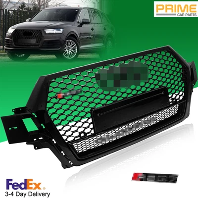 Fits Audi A7 S7 2016 2017 2018 RS7 Style Front Honeycomb Mesh Grill Grille - Image 1 of 4