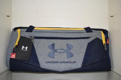 Bolso de Lona Pequeño Under Armour Undeniable 5.0 1369222 013 Gris/Azul Marino/Amarillo Nuevo con Etiquetas Foto 1 de 3