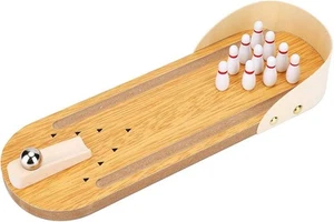 Tischplatte Mini Bowling Spiel Set - Tischplatte Holzbrett für Jugendliche Erwachsene - Bild 1 von 4