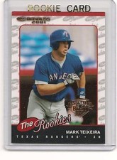 Mark Teixeira 2001 01 Donruss the Rookies BRONZE Baseballs Best Rookie Card