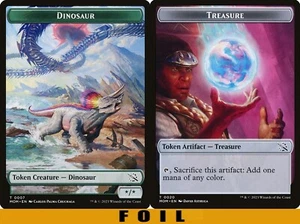 1x - DINOSAUR \\ TREASURE Token (#07/20) - FOIL - March of the Machine MTG - Bild 1 von 1