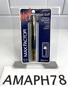 Vtg Sealed Max Factor Maxi-Soft Creamy Eye Color Pencil New SULTRY NAVY - Picture 1 of 2