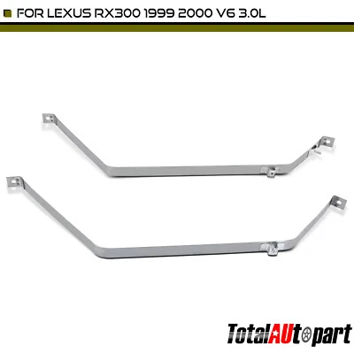 2 peças correias de tanque de combustível cinza aço para Lexus RX300 1999-2000 V6 3.0L 7760248010 - Imagem 1 de 4