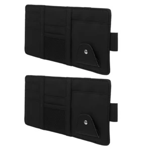 2 Pcs Car Glasses Holder Sun Visor Organizer Card for - Picture 1 of 12