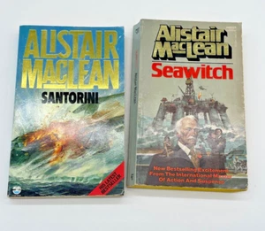 Alistair MacLean "Santorini" 1987 & "Seawitch" 1977 Paperback Books - Imagen 1 de 6