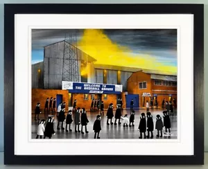 JACK KAVANAGH "THE BASEBALL GROUND" DERBY COUNTY FRAMED PRINT - Picture 1 of 5
