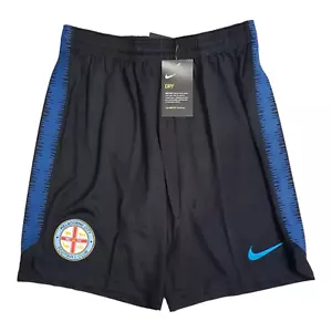 Men's Nike Melbourne City FC Dry Squad Shorts Black/Blue size MEDIUM - Picture 1 of 3