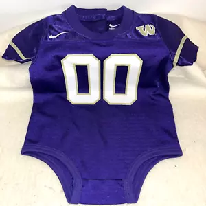 Washington 00 Huskies NCAA Body neonato bambino Nike pagliaccetto 6-9 mesi pezzo unico - Foto 1 di 5