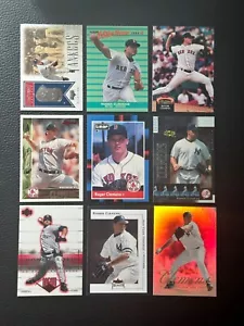 Roger Clemens 9 Card Lot Yankees Red Sox Fleer Upper Deck Leaf Topps - Picture 1 of 2