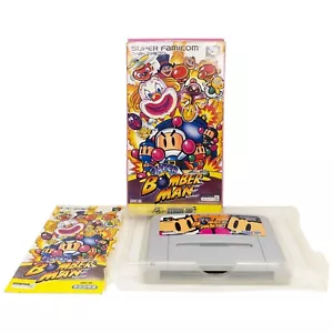 SUPER BOMBERMAN NINTENDO SUPER FAMICOM SNES SFC BOXED - Picture 1 of 4