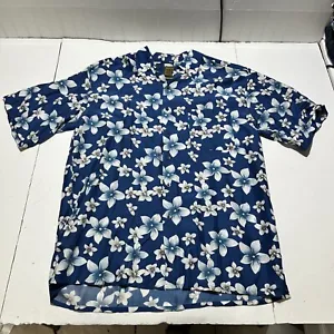 Bruno B Shirt Mens L Multi Hawaiian 100% Silk Floral Art Collared Button Down - Picture 1 of 7
