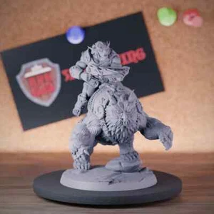 Female Bugbear Hunter Miniature Ranger Owlbear Dungeons and Dragons Mini DnD 5e - Picture 1 of 8