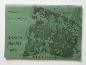 Durham New Hampshire 1970 Annual Report Town Departments Vital Statistics NH - Foto 1 di 2