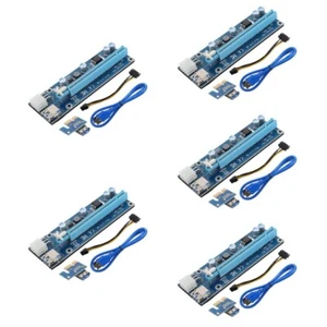 5 Pack Grafikkartenadapterkabel PCI-Riser-Karte Pcie-grafikkarte - Afbeelding 1 van 12