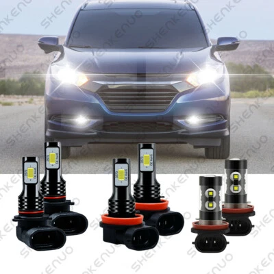 Combo de 6 faros LED + faros antiniebla para Honda HR-V 2019 2020 HRV 6000K Foto 1 de 4