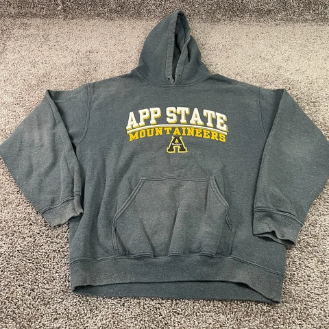 Appalachian STATE MOUNTAINEERS Sweater Adult Medium Gray Sweatshirt Mens A1 Cover