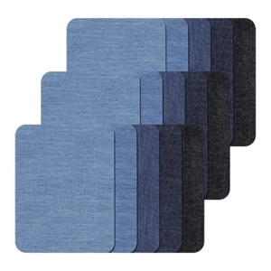 15 Pcs Iron on Patches for Jeans Multi Color Fabric Patches Denim Patches for... - Picture 1 of 3