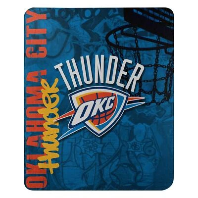 Флисовое одеяло Oklahoma City Thunder, 50 x 60 дюймов, жесткие удары - Изображение 1 из 4