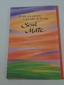 BLUE MOUNTAIN ART "TO MY SOUL MATE" CARD INCLUDES  ENVELOPE, NEW - Picture 1 of 2