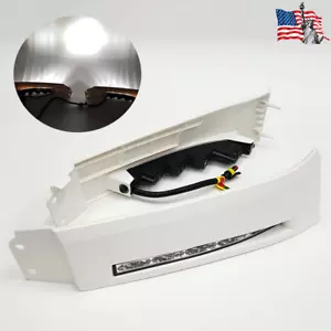 LED DRL Bumper Filler Fog Lights Set For 07-13 Toyota Tundra Sequoia White Bezel - Picture 1 of 11