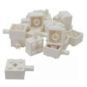 20 NEW LEGO Brick, Modified 2 x 2 with Pin and Axle Hole White - Picture 1 of 1