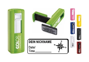 Geocaching Stempel Kompass WINDROSE Geocachingstempel Logbuchstempel Geocacher ✔ - Bild 1 von 1
