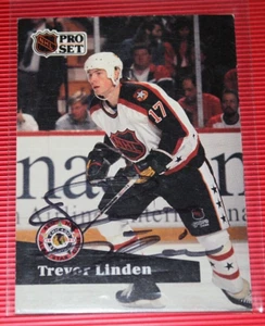 Trevor Linden 1991 Pro Set Coleccionable Autografiada Tarjeta de la NHL No. 294 - Imagen 1 de 2