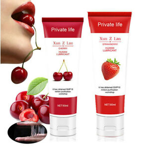 Fruit Flavor Lube Water Based Lubricant Massage Gel Sex Oral Lubricants Couples