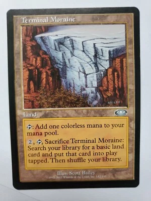 MTG Magic The Gathering Card Terminal Moraine Land Planeshift  - Image 1 of 2