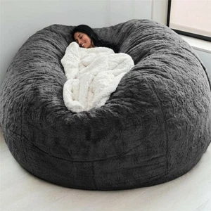 Giant Big Lazy Sofabezug Plüsch Microsuede Sitzsackbezug Wohnzimmerstuhl - Bild 1 von 11