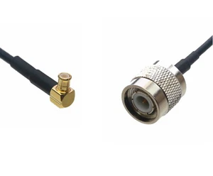 MCX Male Right Angle to TNC Male 0.5~15FT Coaxial Cable For Antenna Radio wifi - Picture 1 of 3