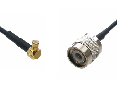 MCX Male Right Angle to TNC Male 0.5~15FT Coaxial Cable For Antenna Radio wifi - Image 1 of 3