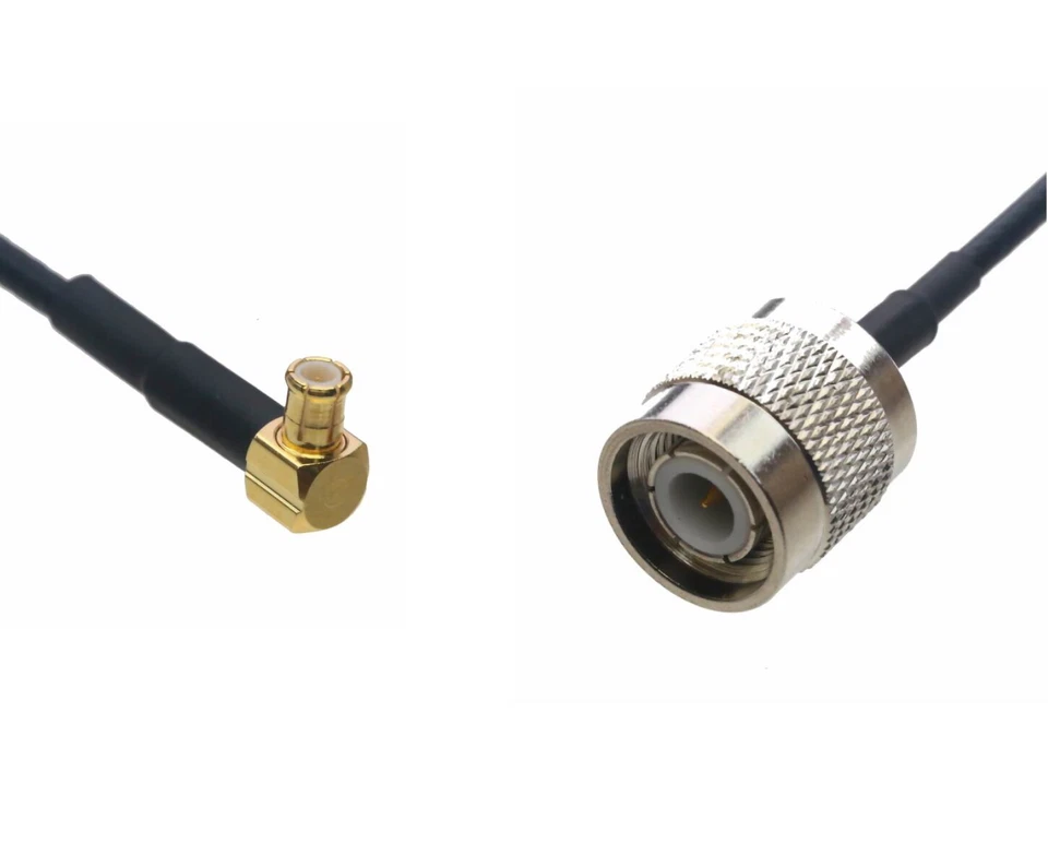 MCX Male Right Angle to TNC Male 0.5~15FT Coaxial Cable For Antenna Radio wifi - Image 1 of 3