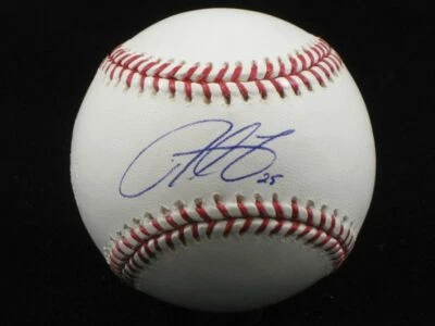 Béisbol OML firmado por Derrek Lee con #25 Insc 2003 Marlins Cubs Foto 1 de 4