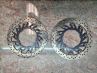 Conjunto de rotores de freio dianteiro 2009-2014 Yamaha YZF-R1 FABRICANTE DE EQUIPAMENTO ORIGINAL 14B-2581T-00 - Imagem 1 de 4