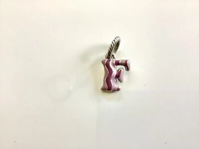 Dije Brighton 'F' esmalte púrpura plata Foto 1 de 2