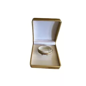Vintage Silber 0,925 Baby Armreif Armband mit Gold Geschenkbox - Bild 1 von 5