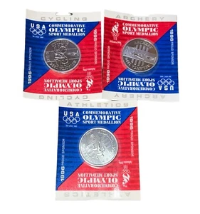 Gimnasia - Remo 3 Atlanta 1996 Medallón/Monedas Deportivas Olímpicas Conmemorativas - Imagen 1 de 3