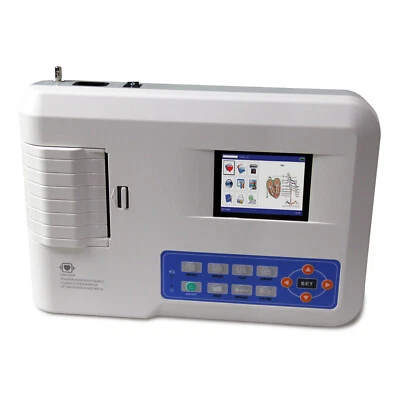 Contec ECG300G Digital Three Channels ECG/EKG Machine Electrocardiograph 12 Lead - Image 1 of 4