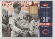 2006 Fleer Greats of the Game Decade Memorabilia Earl Averill #DEC-EA HOF