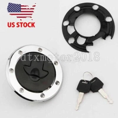 For Kawasaki Ninja 250/250R 1988-2007 2005 2006 Fuel Gas Tank Cap Cover Lock Foto 1 de 4