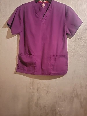 Blusa esfoliante Dickies gola V cor roxo escuro tamanho pequeno - Imagem 1 de 4
