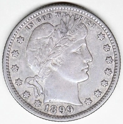 1899 barber quarter in a high grade - Image 1 of 4
